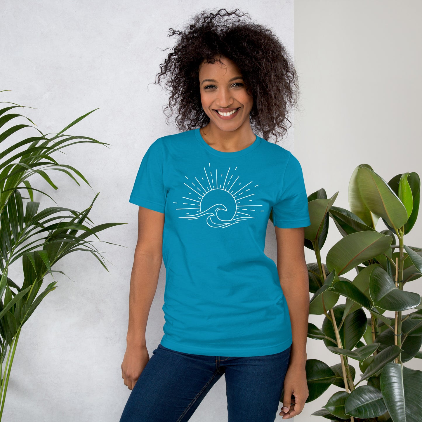 Sun and Waves? SunWaves! Unisex t-shirt for the Summer Beach Memories!