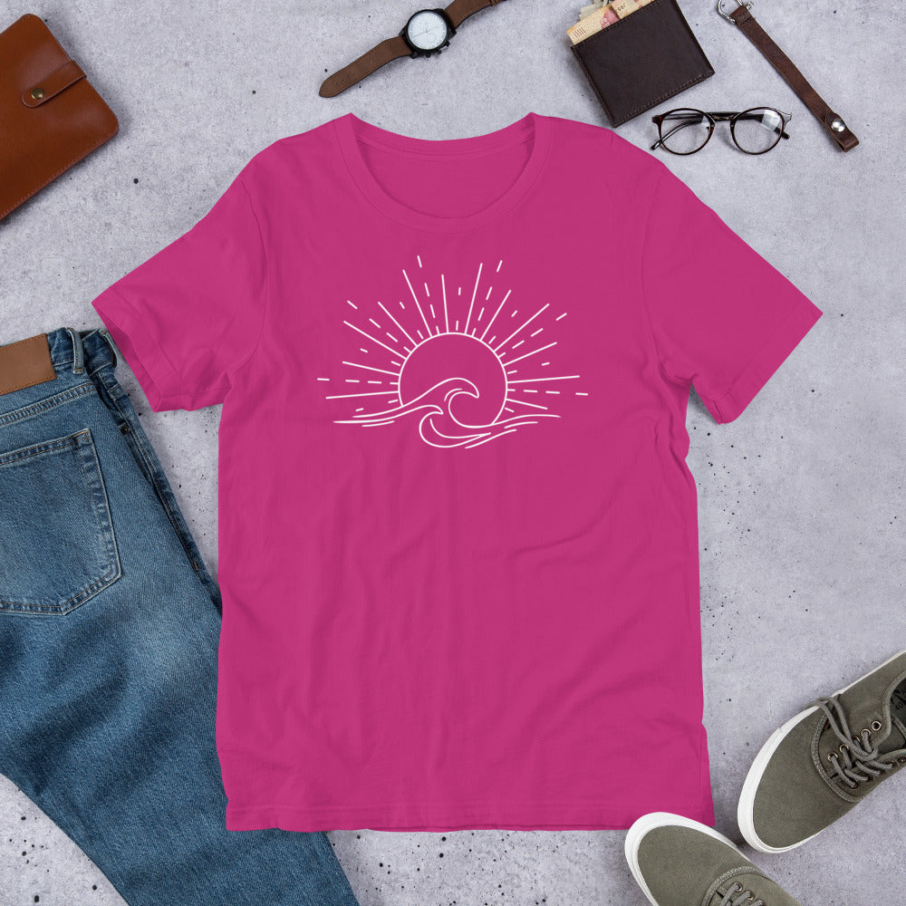 Sun and Waves? SunWaves! Unisex t-shirt for the Summer Beach Memories!