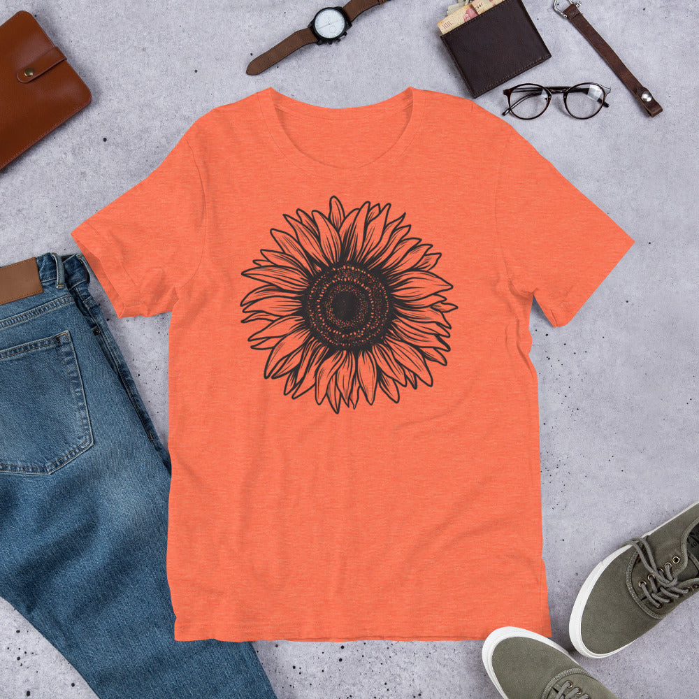 THE Sunflower! Unisex t-shirt for THE Summer Feeling!