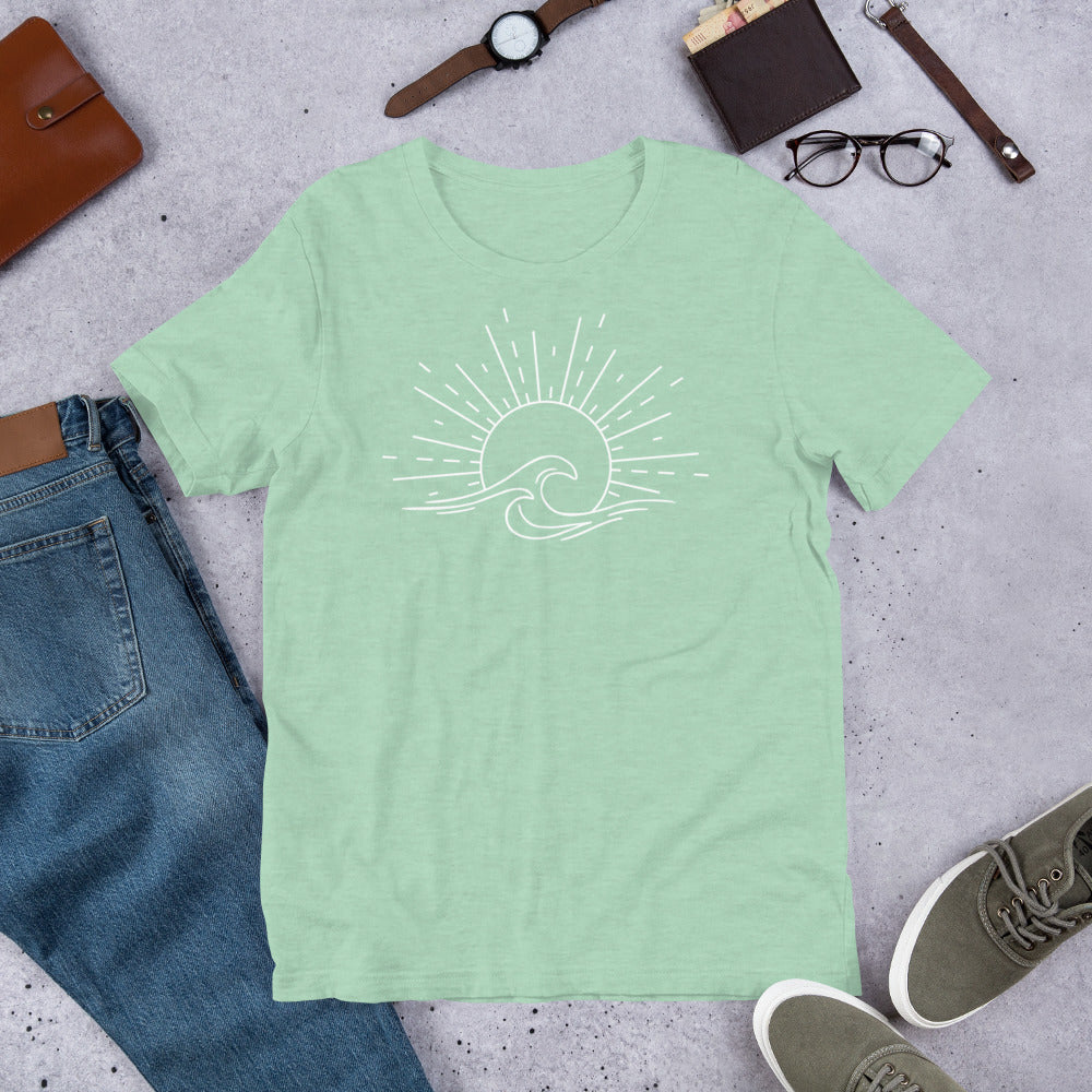 Sun and Waves? SunWaves! Unisex t-shirt for the Summer Beach Memories!