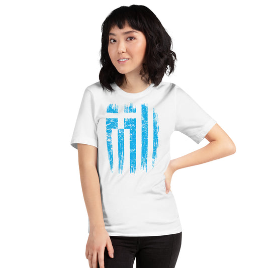 CHRONIA POLLA ELLADA! In blue. Unisex t-shirt for a Greece-lover and/or a proud Greek!