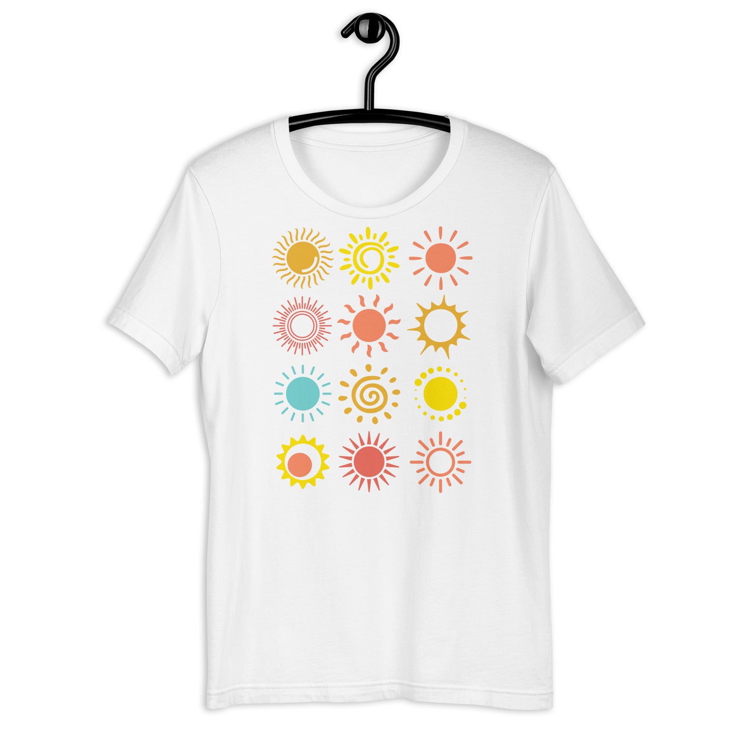 One Sun a Month! In Colors. Unisex t-shirt to remember the Summer whole Year round!