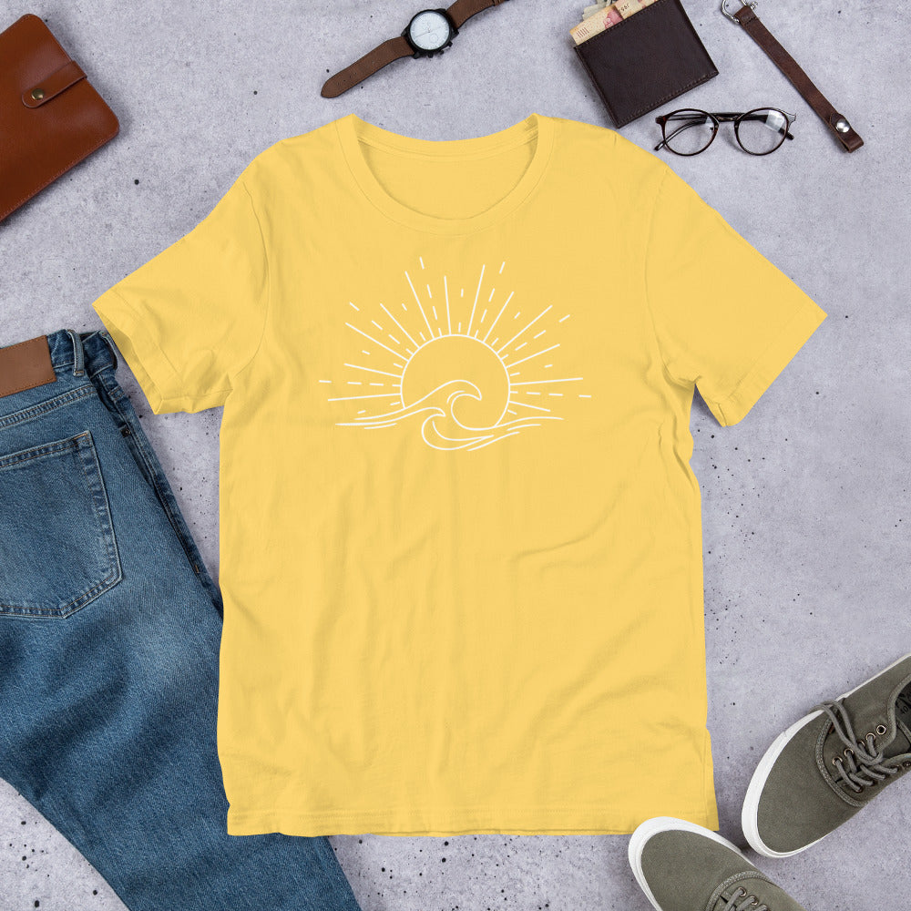 Sun and Waves? SunWaves! Unisex t-shirt for the Summer Beach Memories!